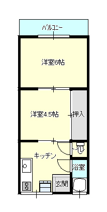 福知山市天神コーポの間取り