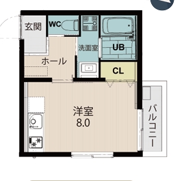 アクスタヤマテの間取り