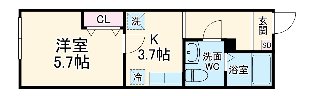 仮)QUIET CRAB HOUSE本郷台Ⅱ A号棟の間取り