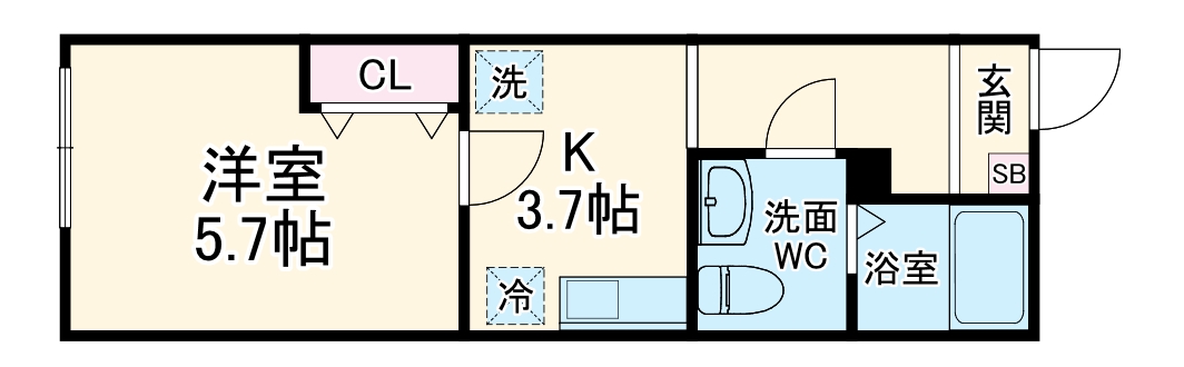 仮)QUIET CRAB HOUSE本郷台Ⅱ A号棟の間取り