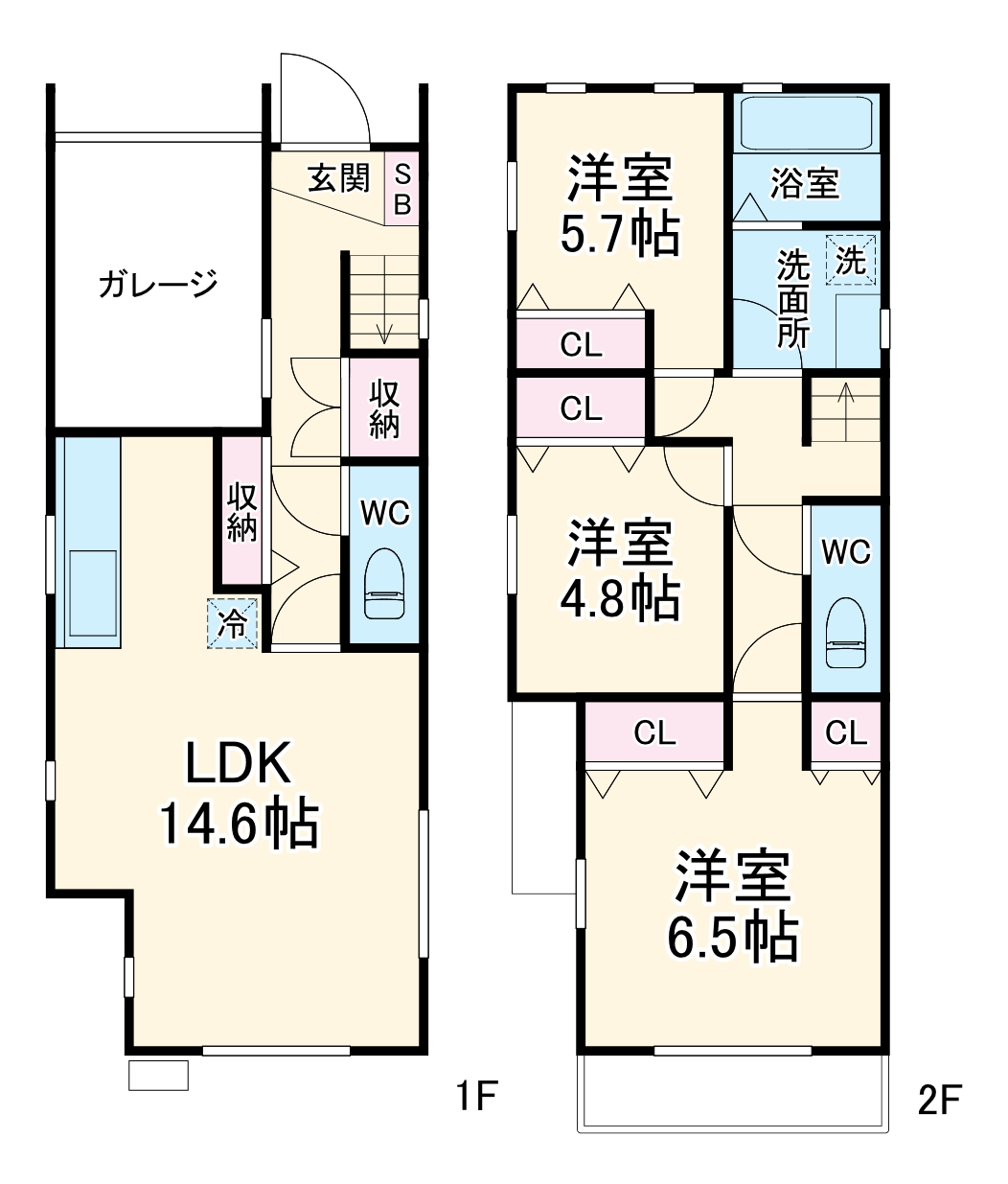 勝田台一丁目戸建ての間取り