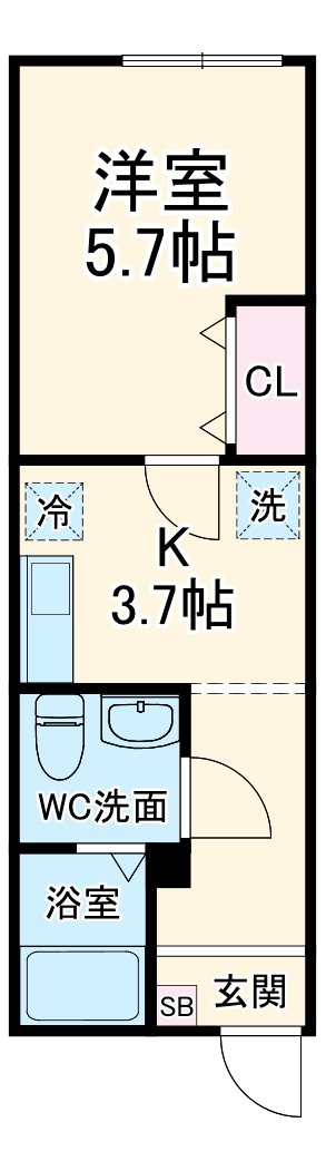 仮)QUIET CRAB HOUSE本郷台Ⅱ B号棟の間取り