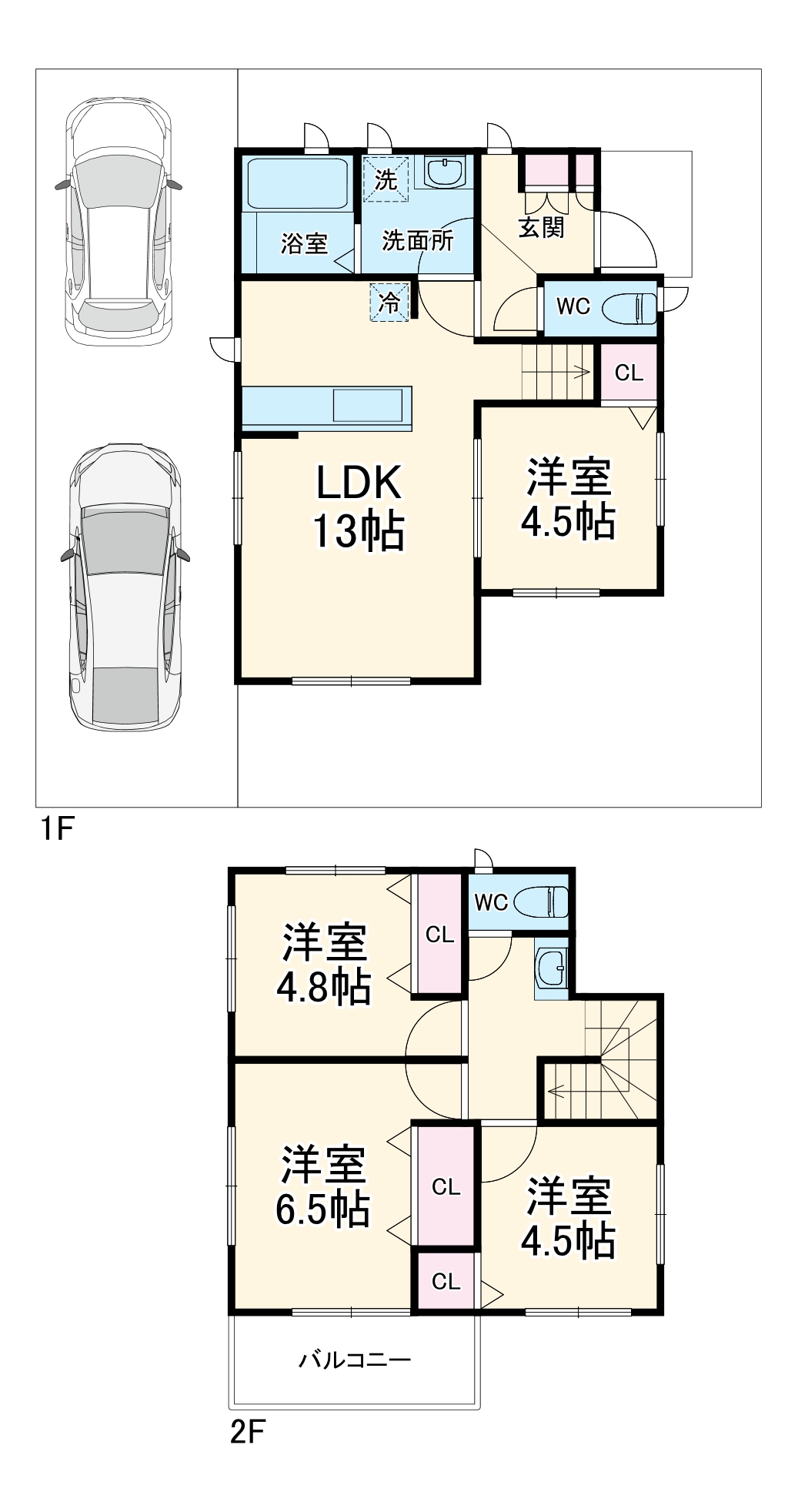 コンフォールⅣ 2号棟の間取り