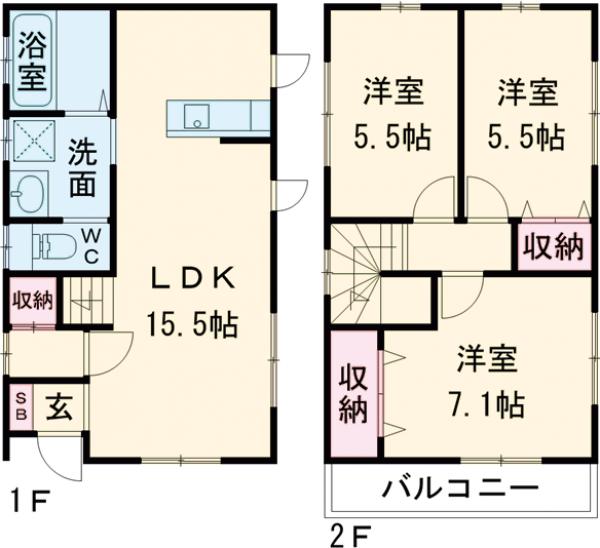 1/2 間取