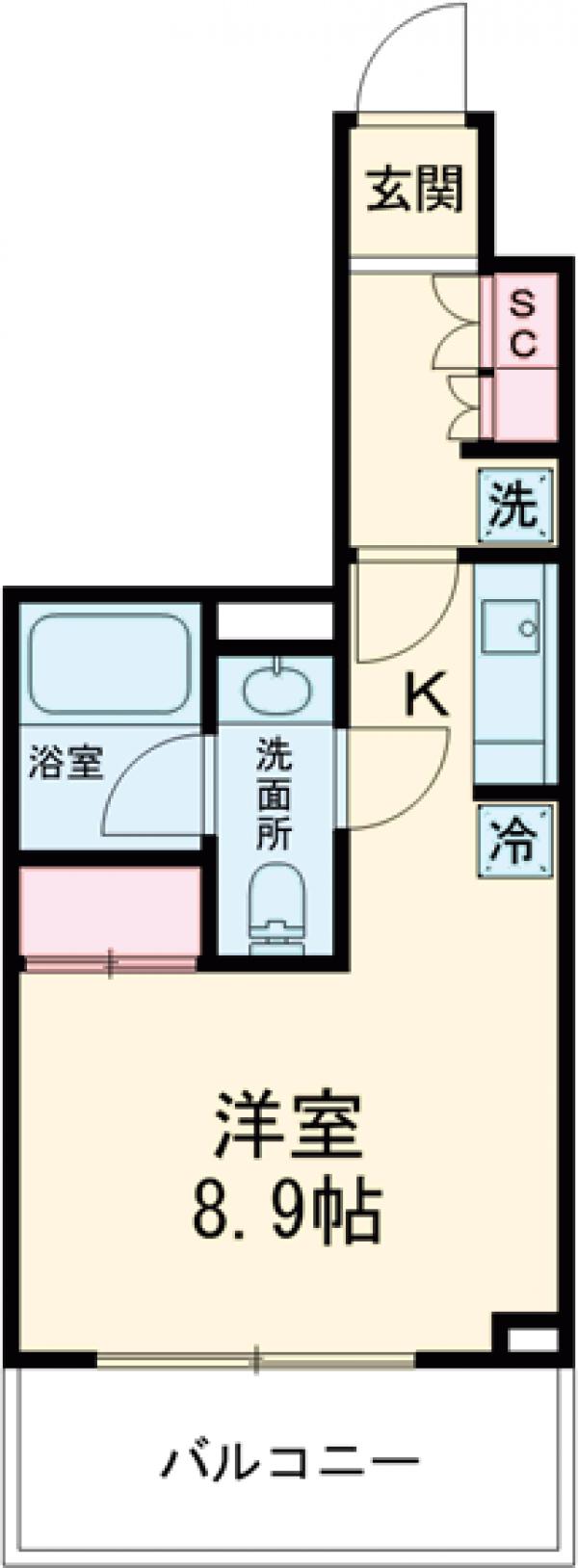 パークリュクス清澄白河の間取り