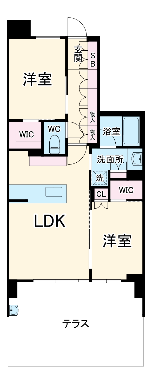 クリオ青葉台の間取り