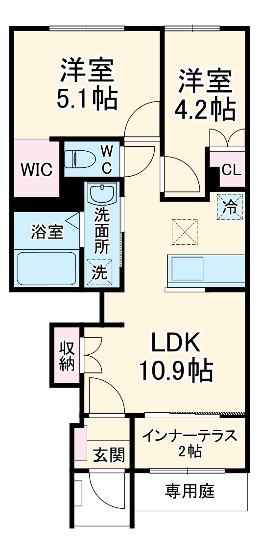 クレリエールの間取り