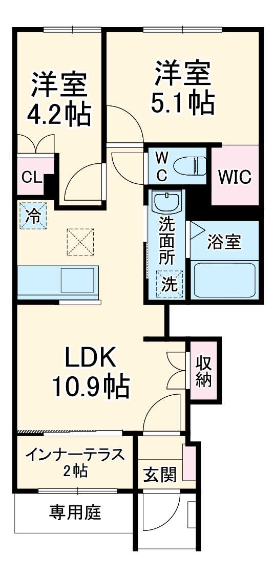 クレリエールの間取り