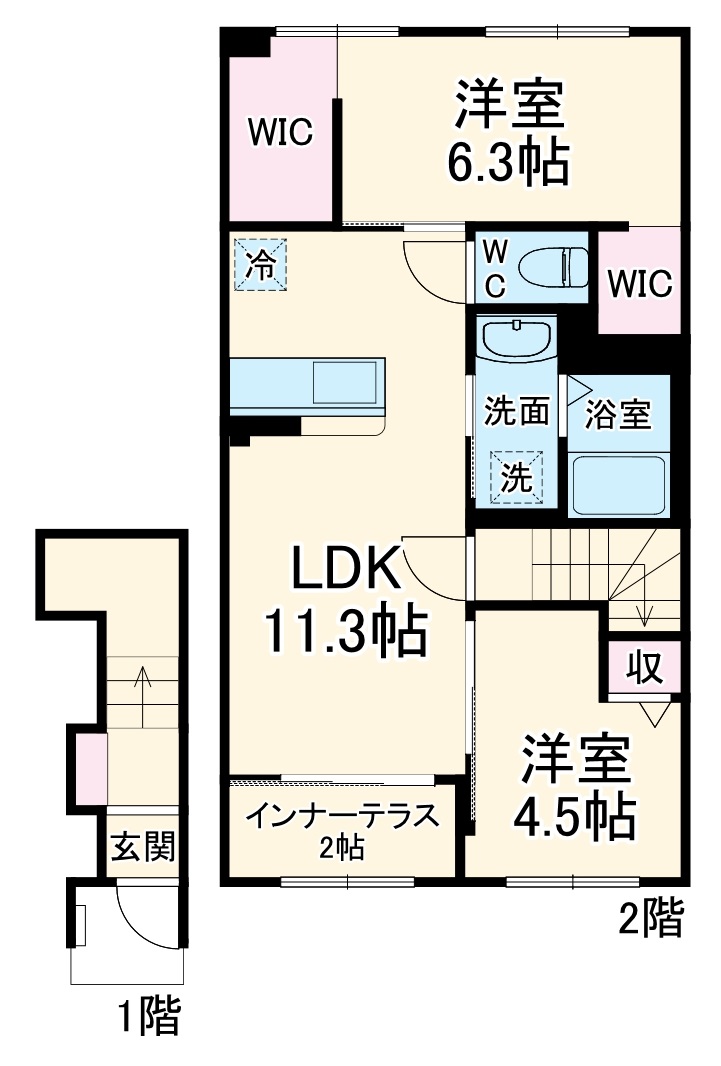 クレリエールの間取り