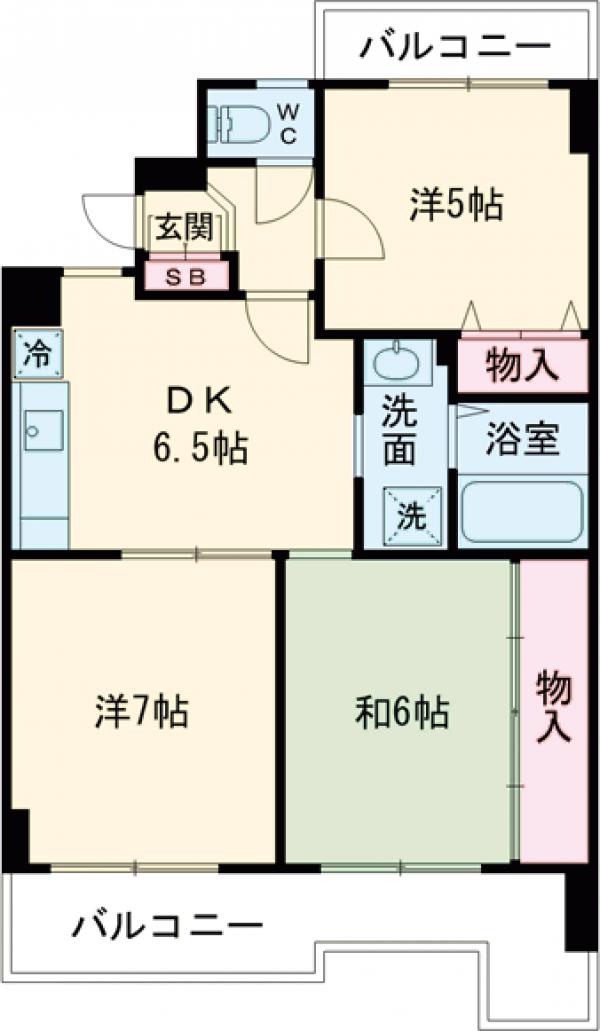 コンフォール八王子の間取り