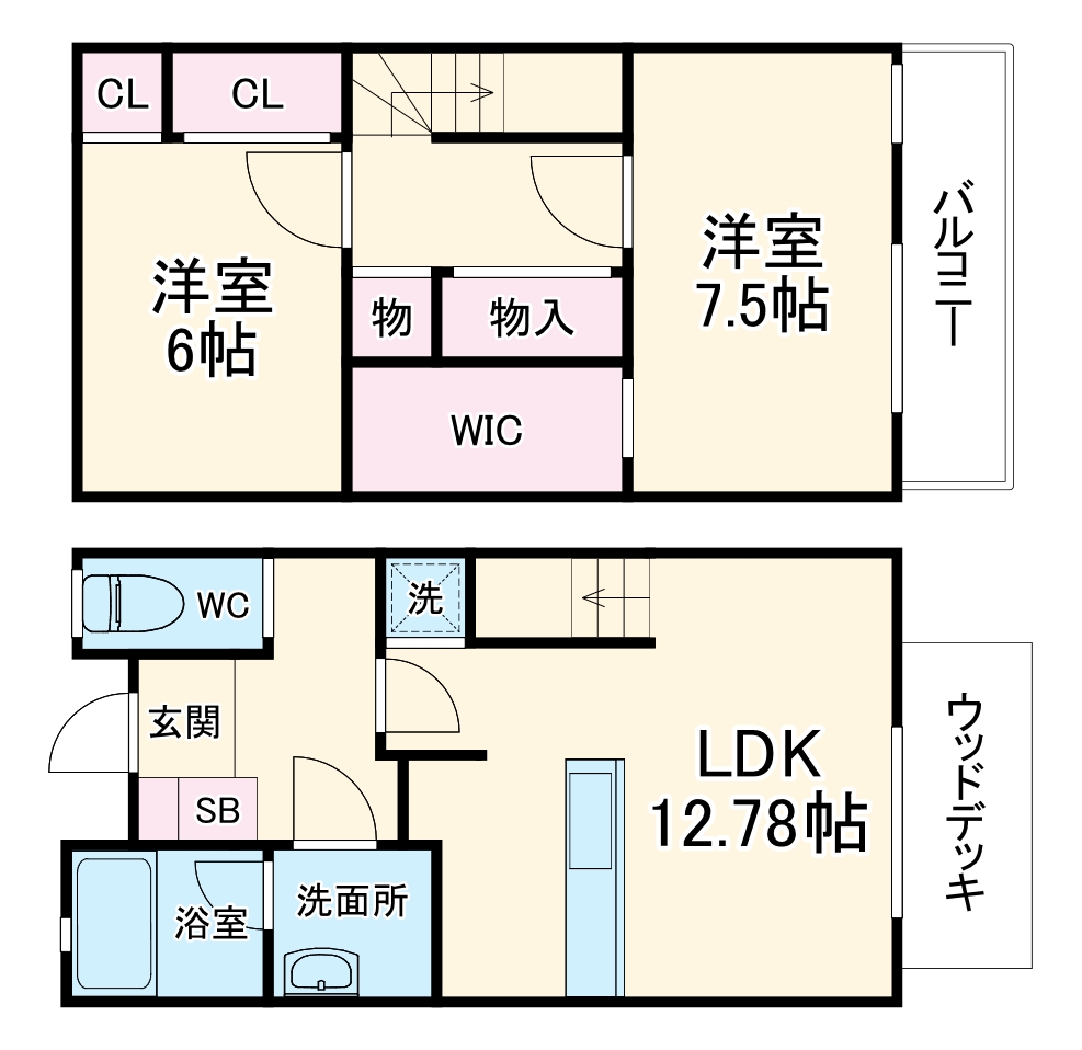 ロワジール鶴巻南Ⅱの間取り