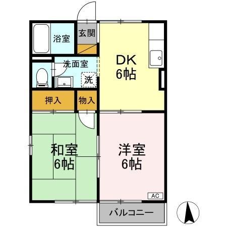 プレミール鴨川の間取り