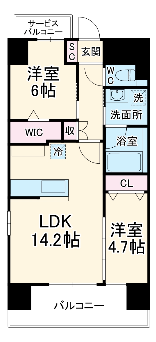 Sky Grace名古屋駅の間取り