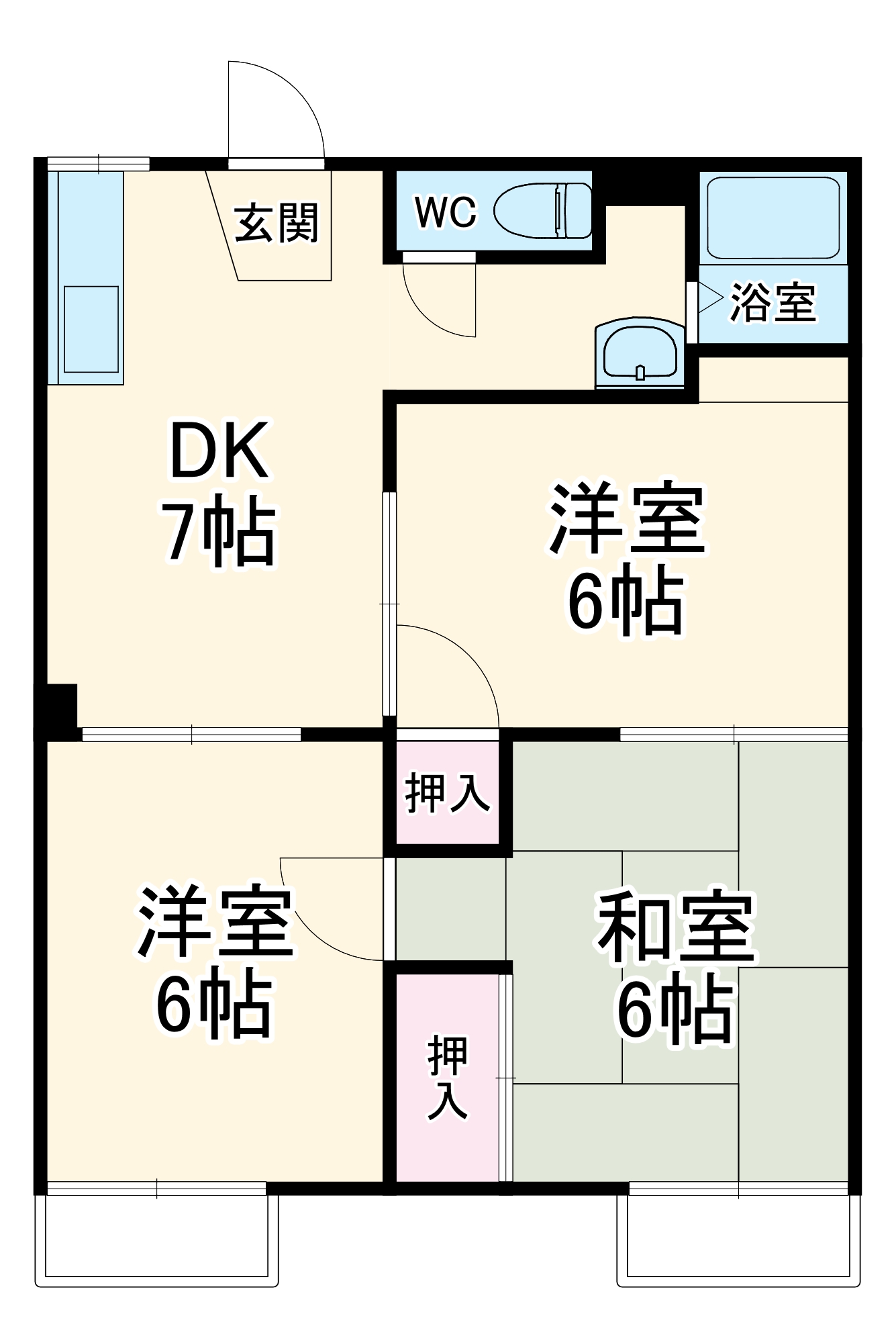メゾン並木Aの間取り
