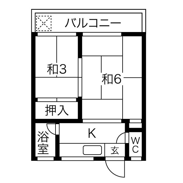 2/3 間取