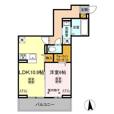 上本郷の完工年月(2024年8月)築の賃貸アパートの間取り
