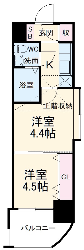 No.51 PROJECT2100日赤通りの間取り