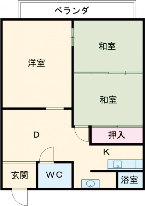 桜川ハイツの間取り