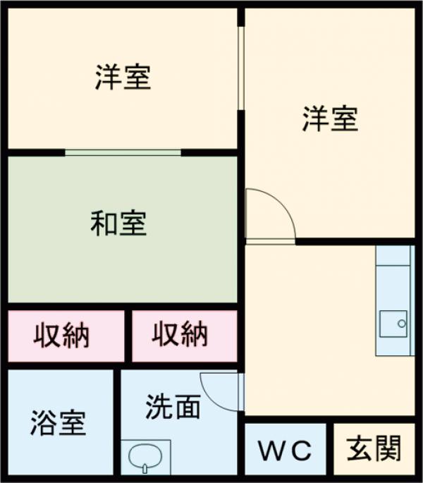 桜川ハイツの間取り