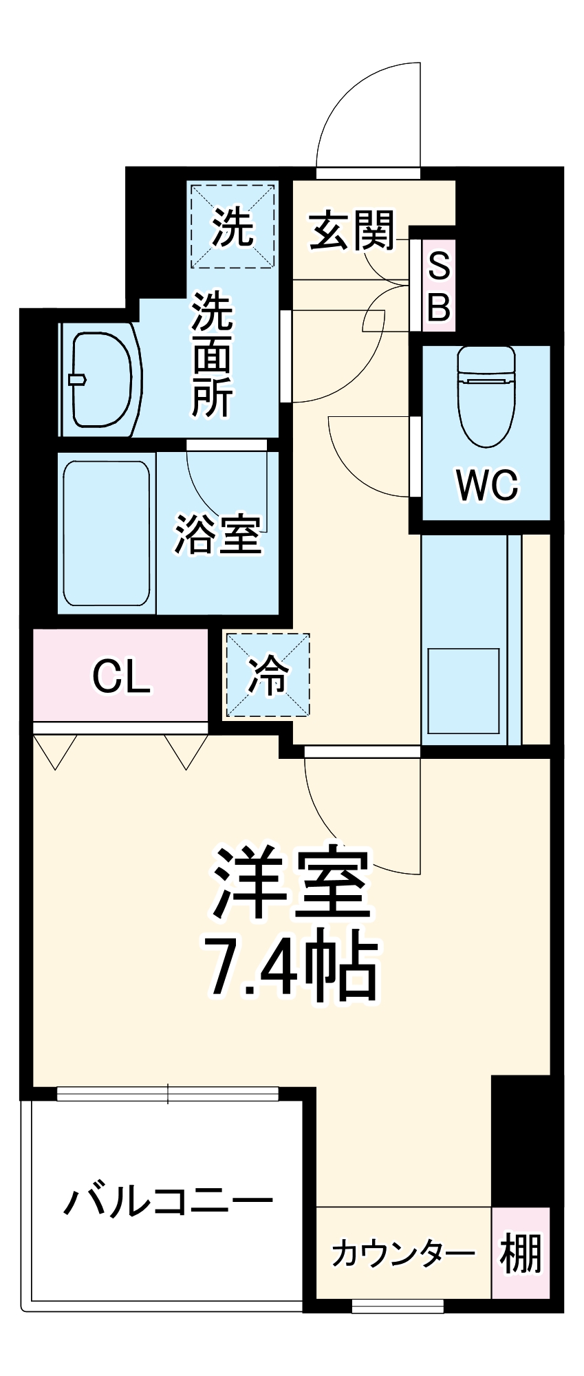 プランドール厚木の間取り
