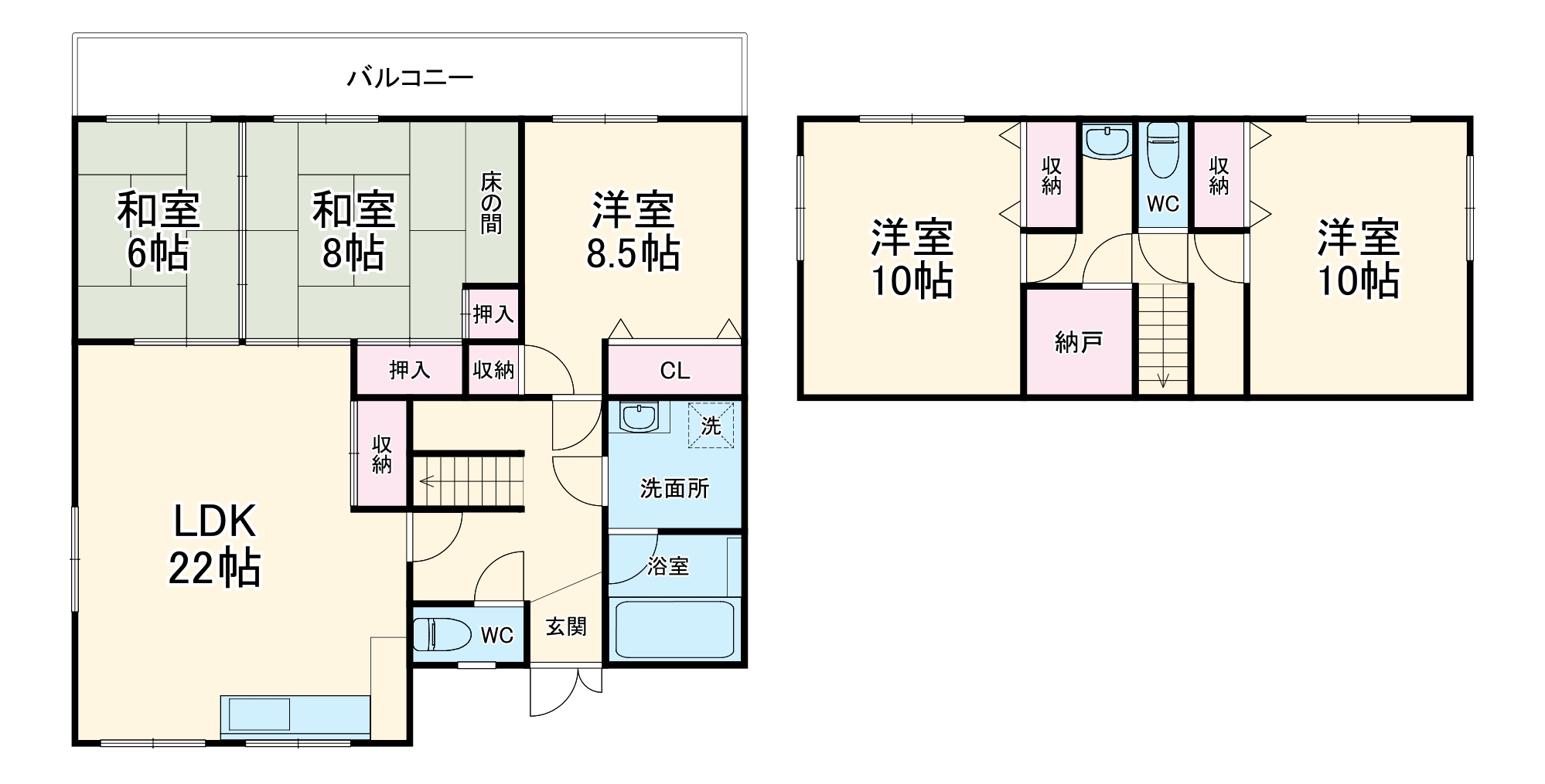 オリーブハイツの間取り