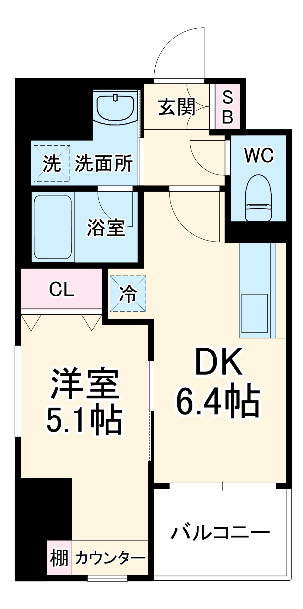 プランドール厚木の間取り