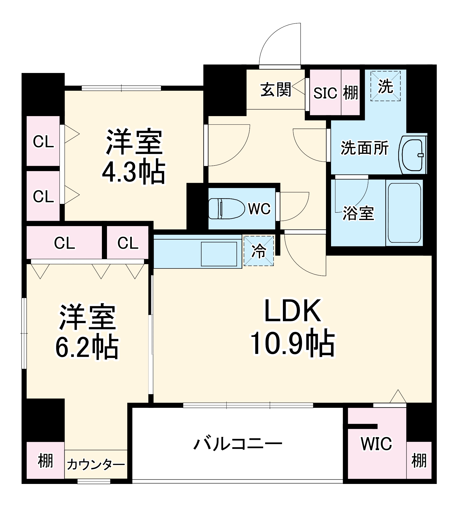プランドール厚木の間取り