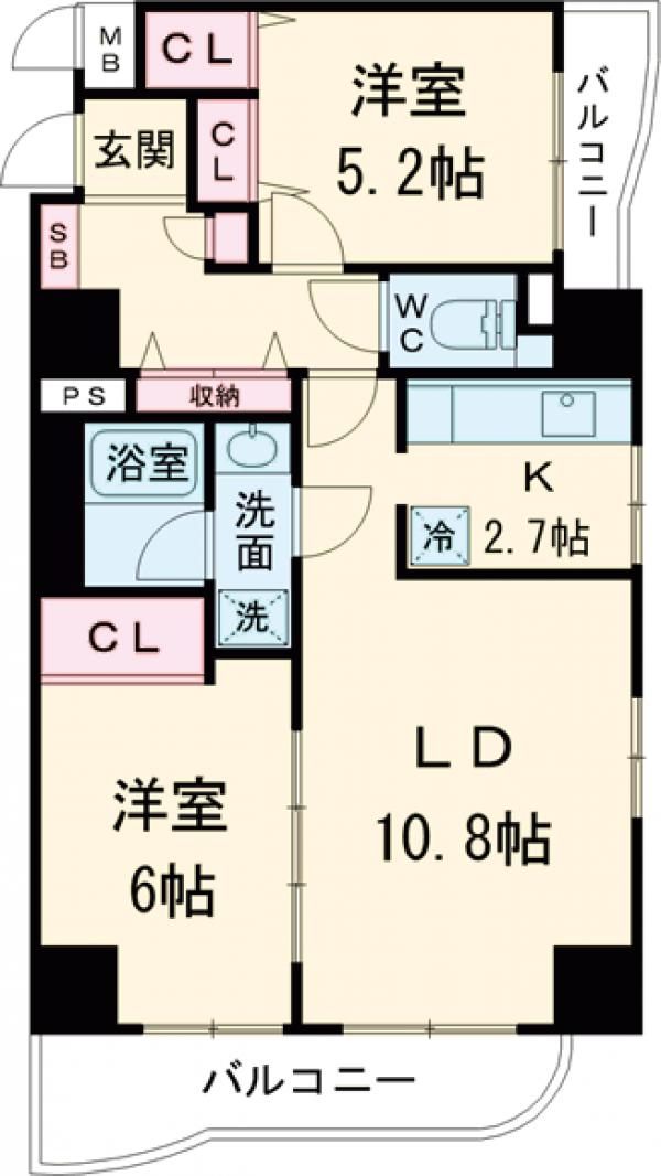 センテニアルタワーの間取り