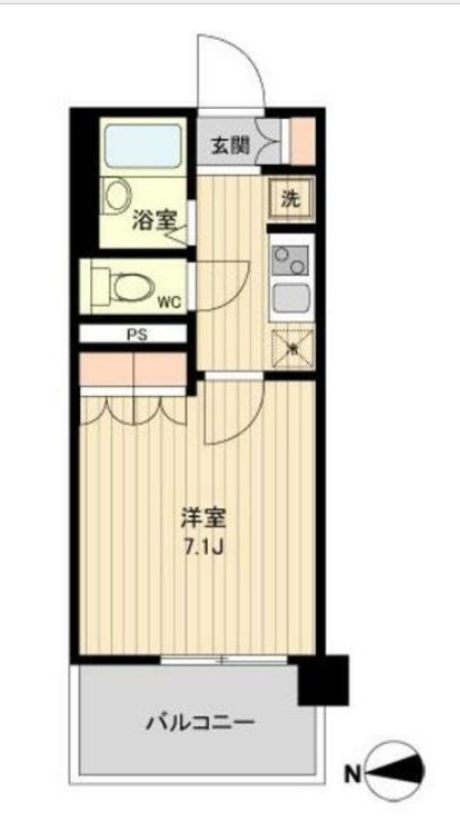 ラクアスレジデンス東新宿の間取り