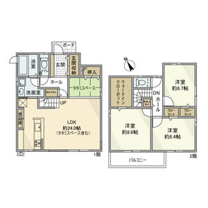 共西町４丁目戸建の間取り