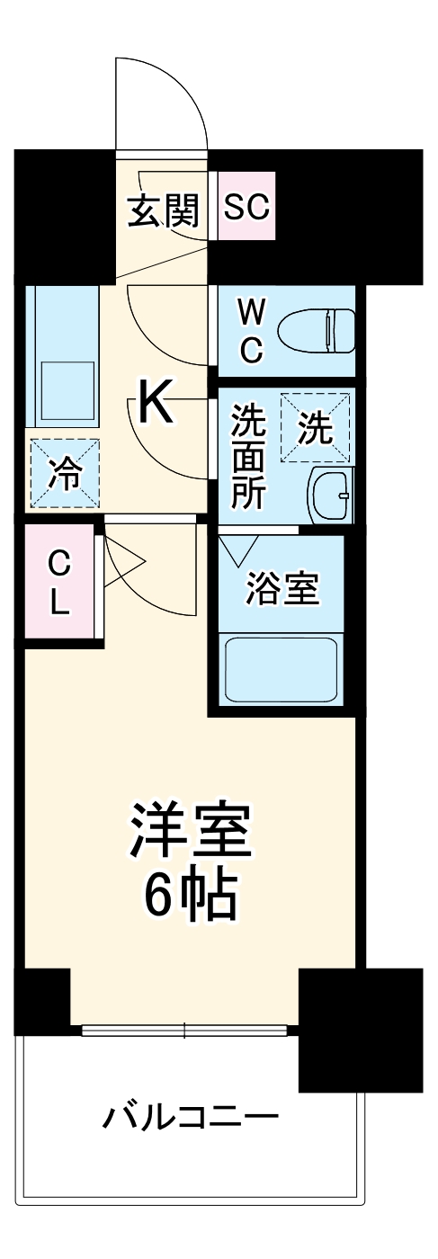 エスリード大阪リエートの間取り