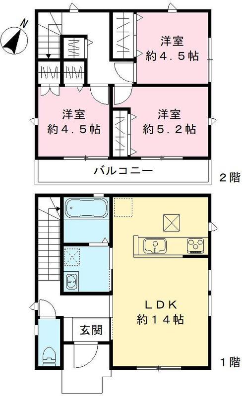 三室戸建I棟の間取り