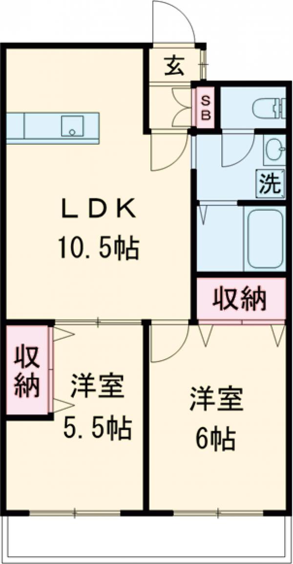 アビタシオン落合の間取り
