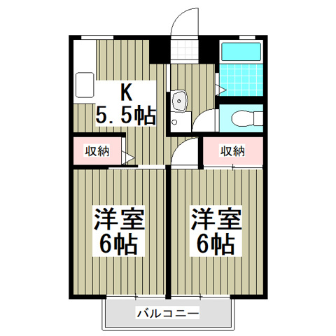 メゾンパストラルⅠの間取り