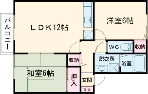 リヴィエール志免 D棟の間取り