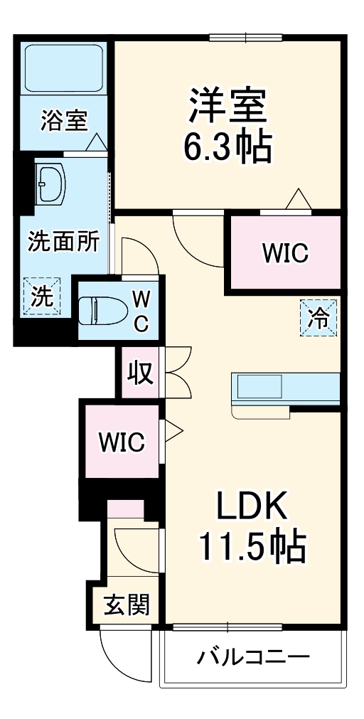 ティラミスの間取り