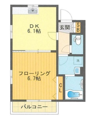 メゾン　フルールの間取り