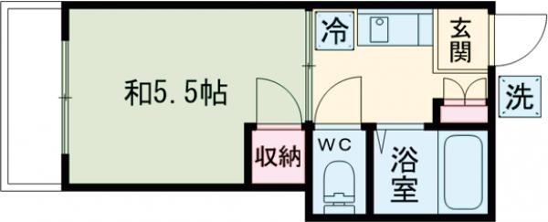 パインハイツⅠの間取り