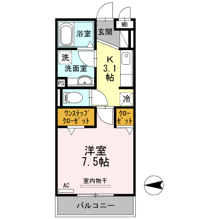 カーサ安倍川の間取り