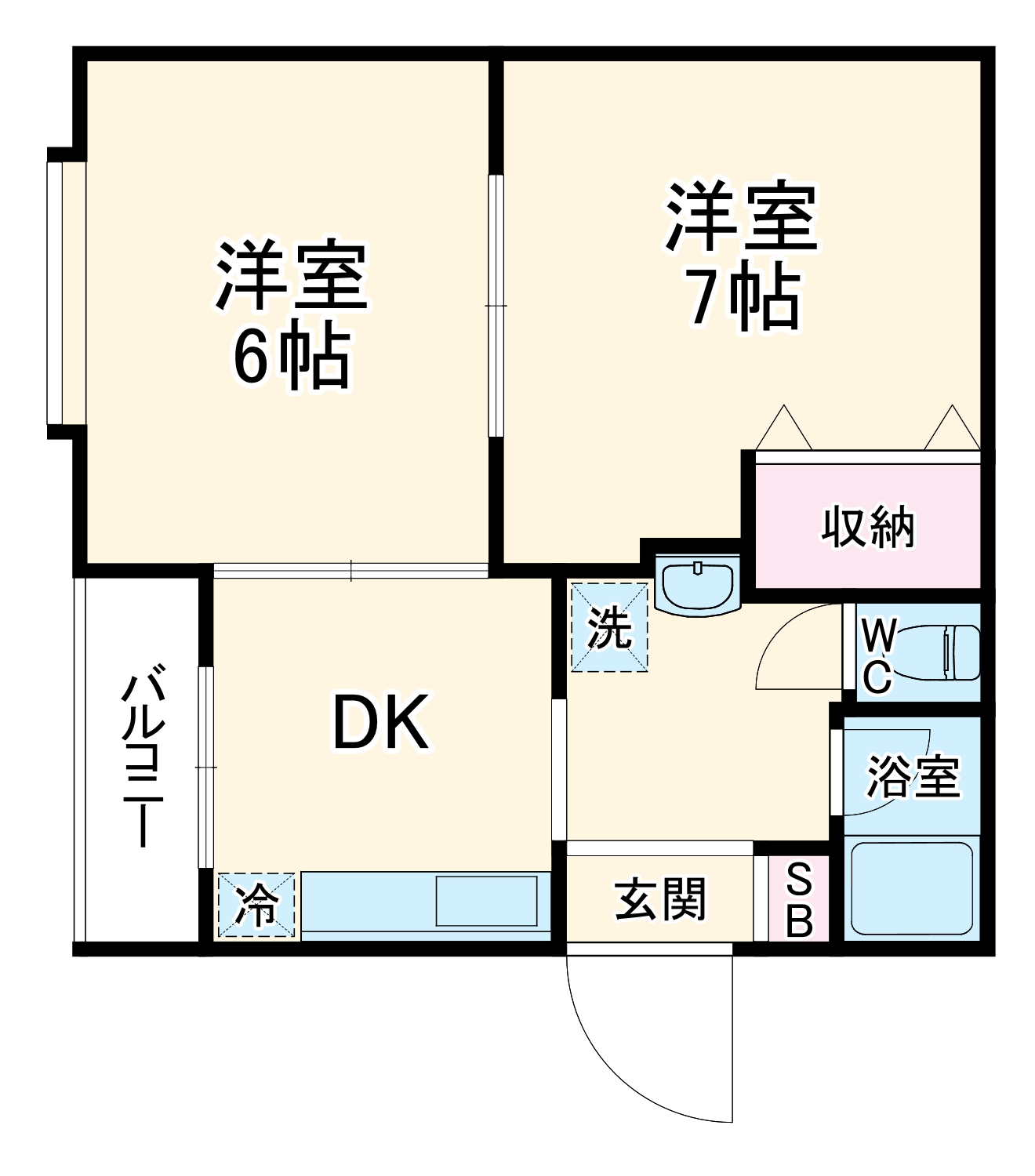 1/2 間取