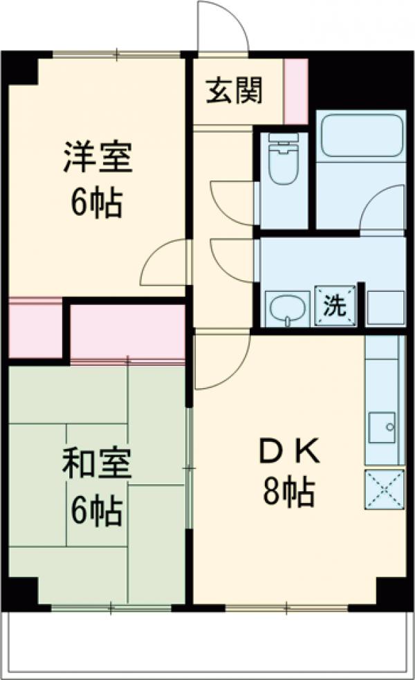 エクリーンミタカⅠの間取り