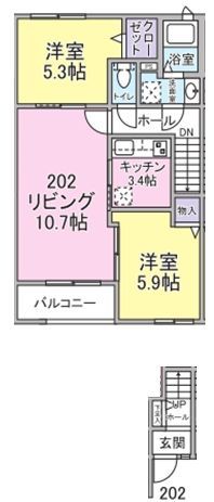 ラ ビアン ローゼの間取り