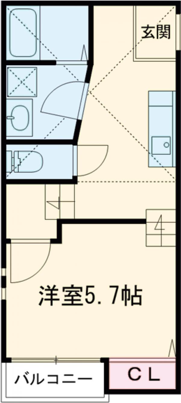 クレオ箱崎宮前八番館の間取り