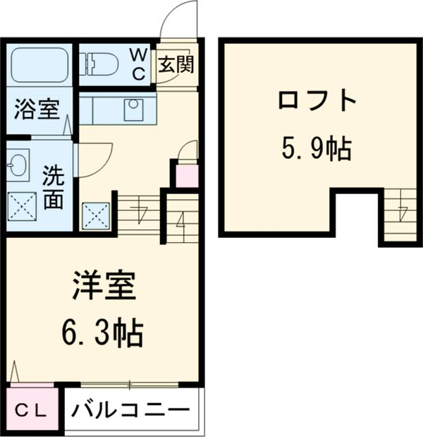 ミリオン中村本町の間取り