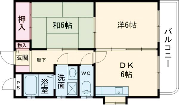 プチメゾン茜の間取り