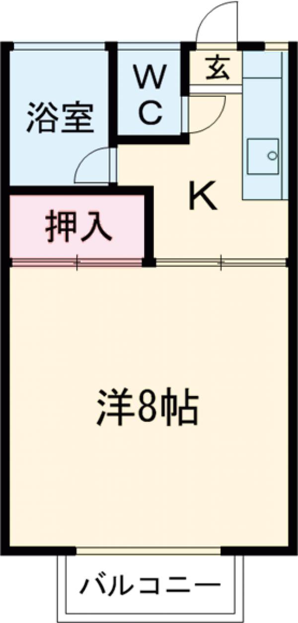 コーポ中村Ⅰの間取り