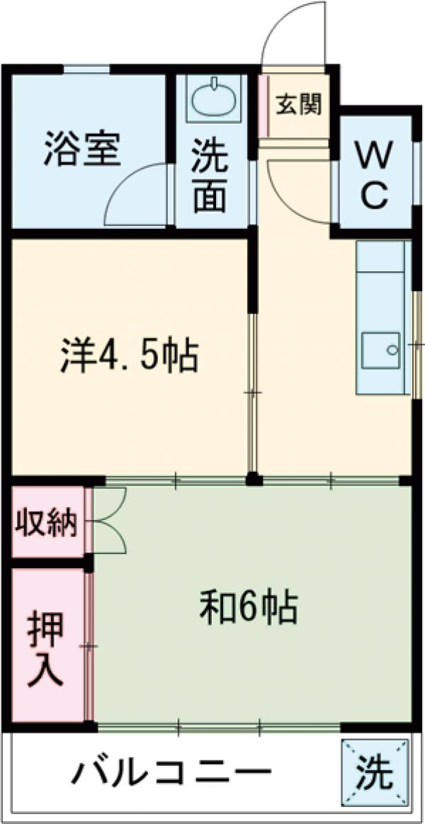 まことハイツ (亀戸)の間取り