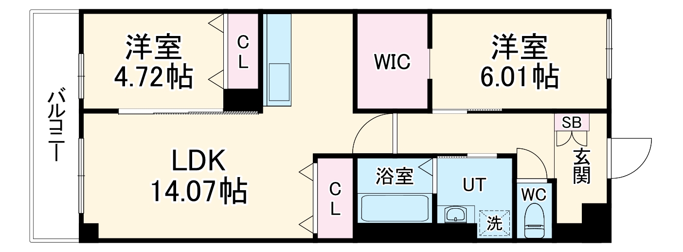 ロビニア若草の間取り