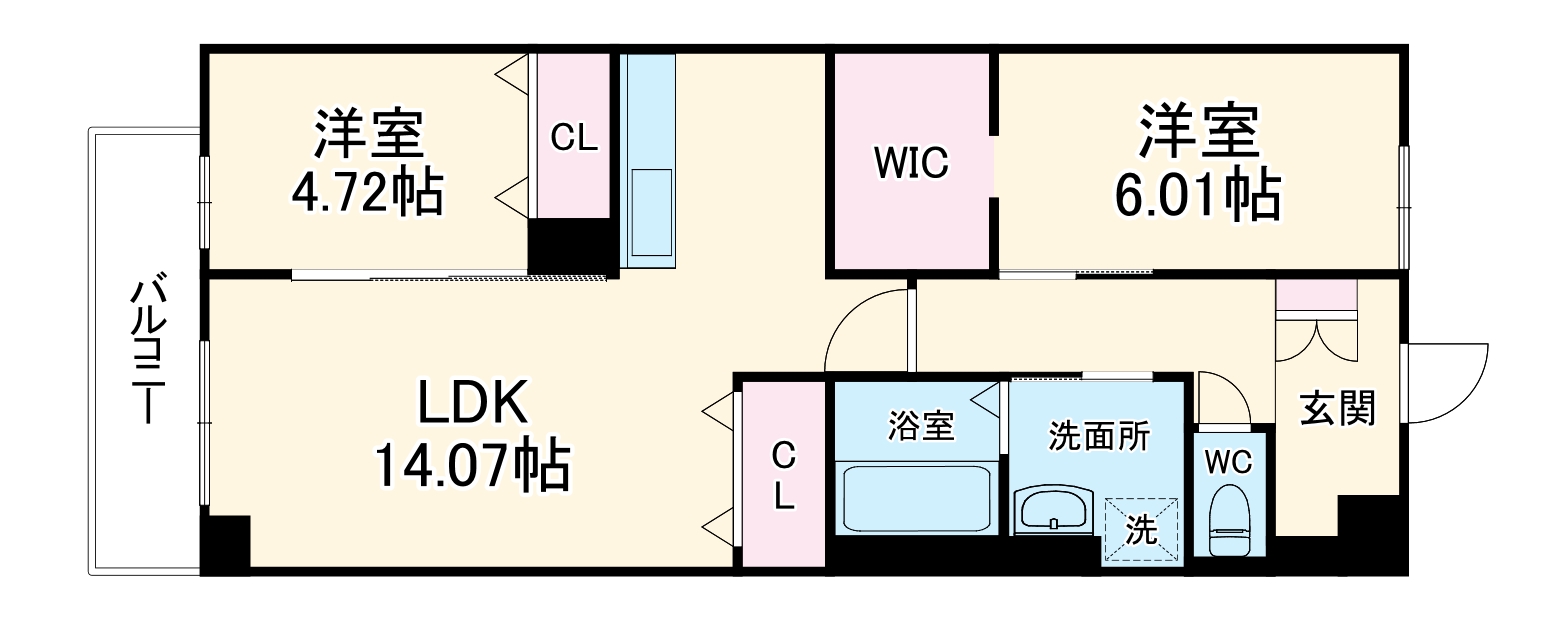 ロビニア若草の間取り