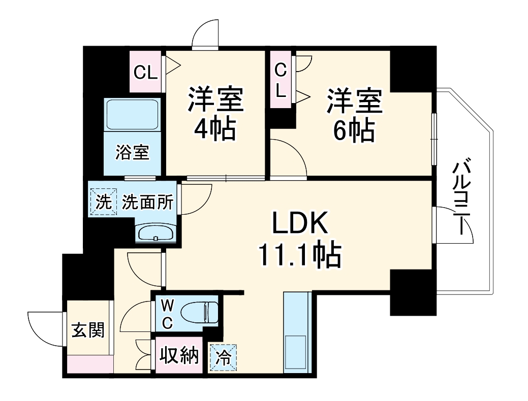 K.H.Mビルの間取り